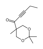 1-(2,2,5-trimethyl-1,3-dioxan-5-yl)pent-2-yn-1-one Structure