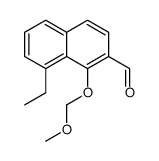 8-ethyl-1-(methoxymethoxy)naphthalene-2-carbaldehyde结构式