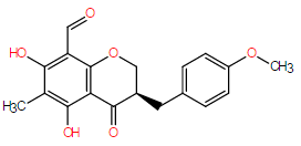 8-醛基异麦冬黄烷酮B结构式