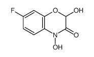 7-fluoro-2,4-dihydroxy-1,4-benzoxazin-3-one Structure