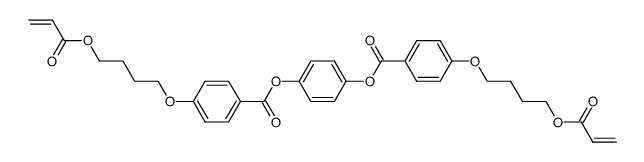 Hydroquinone bis[4-(4-Acryloyloxybutoxy)benzoate] Structure