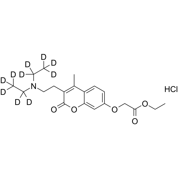 Chromonar-d10 hydrochloride结构式