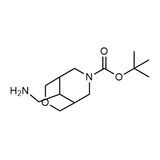 9-(氨基甲基)-3-氧杂-7-氮杂双环[3.3.1]壬烷-7-羧酸叔丁酯结构式