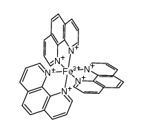 tris(1,10-phenanthroline)iron(III)(3+) Structure