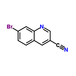 7-溴-3-氰基喹啉结构式