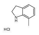 7-methyl-2,3-dihydro-1H-indole,hydrochloride结构式