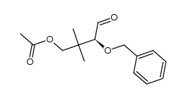 (S)-3-(benzyloxy)-2,2-dimethyl-4-oxobutyl acetate结构式