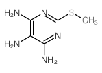 4,5,6-Pyrimidinetriamine,2-(methylthio)- structure