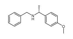 (R)-N-benzyl-N-(p-methoxy-α-methylbenzyl)amine结构式