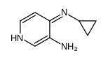 3-氨基-4-(环丙基氨基)吡啶结构式