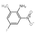 2-氨基-5-氟-3-硝基甲苯结构式