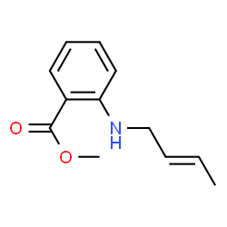Benzoic acid, 2-(2-butenylamino)-, methyl ester, (E)- (9CI)结构式