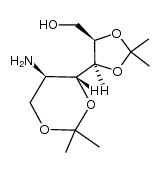 (2R,3R,4R,5R)-5-amino-2,3:4,6-di(isopropylidenedioxy)hexanol结构式