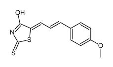 5-[3-(4-methoxyphenyl)prop-2-enylidene]-2-sulfanylidene-1,3-thiazolidin-4-one Structure