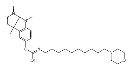 [(3aR,8bS)-3,4,8b-trimethyl-2,3a-dihydro-1H-pyrrolo[2,3-b]indol-7-yl] N-(10-morpholin-4-yldecyl)carbamate结构式