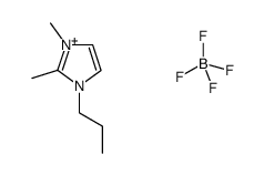 1-丙基-2,3-甲基咪唑四氟硼酸盐结构式