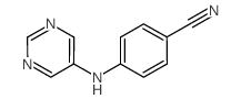 4-(5-Pyrimidinylamino)benzonitrile结构式