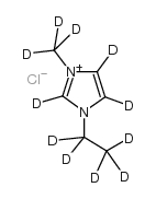 1-乙基-3-甲基氯化咪唑嗡-d11结构式