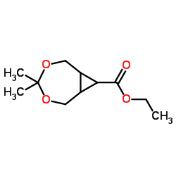 Ethyl 4,4-dimethyl-3,5-dioxabicyclo[5.1.0]octane-8-carboxylate结构式