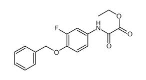 2-((4-(苄氧基)-3-氟苯基)氨基)-2-氧代乙酸乙酯结构式