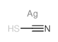 Thiocyanic acid,silver(1+) salt (1:1) Structure