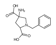 (2R,4r)-1-苄基-4-氨基-吡咯烷-2,4-二羧酸结构式