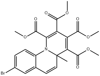 8-br-4a-me-pyrido(1,2-a)quinoline-1,2,3,4-tetracarboxylic acid tetramethyl ester结构式