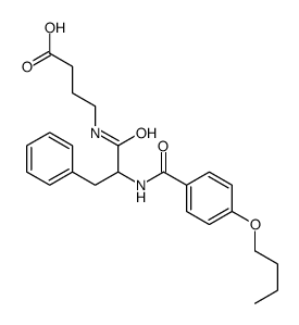 4-[[2-[(4-butoxybenzoyl)amino]-3-phenyl-propanoyl]amino]butanoic acid Structure