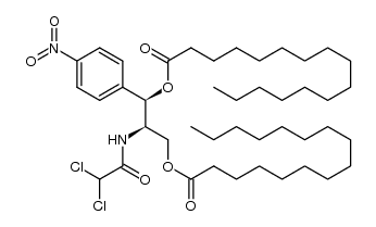 (2'R,3'R)-chloramphenicol 1',3'-dipalmitate结构式