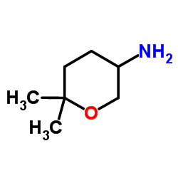 6,6-Dimethyltetrahydro-2H-pyran-3-amine Structure