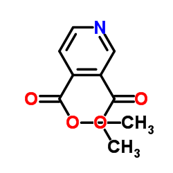 吡啶-3,4-二羧酸二甲酯结构式