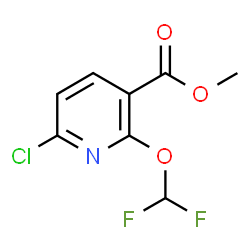 6-氯-2-(二氟甲氧基)烟酸甲酯结构式
