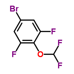 5-溴-2-(二氟甲氧基)-1,3-二氟苯结构式