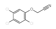 2-(2,4,5-trichlorophenoxy)acetonitrile结构式