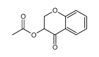 (4-oxo-2,3-dihydrochromen-3-yl) acetate Structure