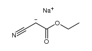 sodium salt of ethyl cyanoacetate Structure
