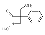 3-ethyl-1-methyl-3-phenylazetidin-2-one结构式