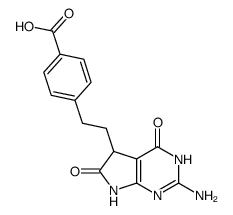 4-[2-(2-Amino-4,5,6,7-tetrahydro-4,6-dioxo-3H-pyrrolo[2,3-d]pyrimidin-5-yl)ethyl]benzoic Acid Structure