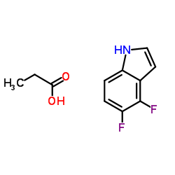 Propanoic acid-4,5-difluoro-1H-indole (1:1) Structure