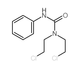 1,1-bis(2-chloroethyl)-3-phenyl-urea Structure