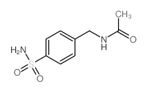 N-[4-(氨基磺酰基)苄基]乙酰胺结构式