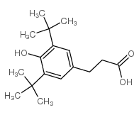 3-(3,5-Di-tert-butyl-4-hydroxyphenyl)propionic acid Structure