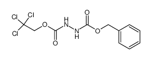 1-benzyl 2-(2,2,2-trichloroethyl) hydrazine-1,2-dicarboxylate结构式