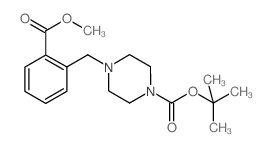 TERT-BUTYL 4-[3-(METHOXYCARBONYL)BENZYL!PIPERAZINE-1-CARBOXYLATE结构式
