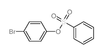 Phenol, 4-bromo-,1-benzenesulfonate Structure