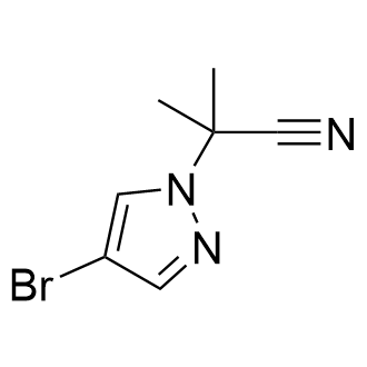 2-(4-Bromo-1H-pyrazol-1-yl)-2-methylpropanenitrile Structure