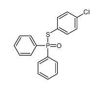 1-chloro-4-diphenylphosphorylsulfanylbenzene结构式