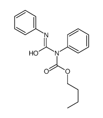butyl N-phenyl-N-(phenylcarbamoyl)carbamate结构式
