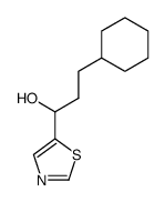 5-[1-(R*,S*)-hydroxy-3-cyclohexylpropyl]thiazole Structure
