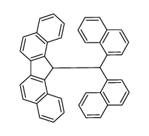13H-13-(di(1-naphthyl)methyl)dibenzo(a,i)fluorene Structure